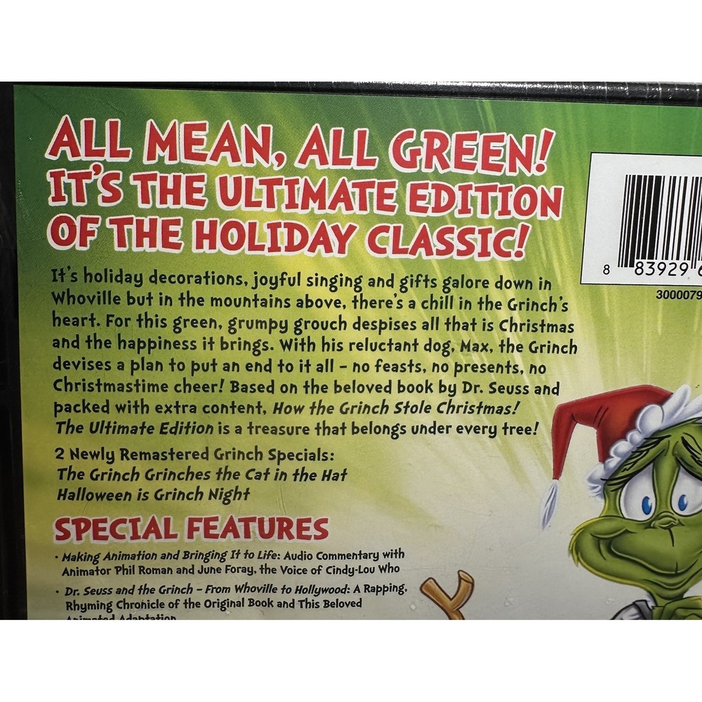 Dr. Seuss' How the Grinch Stole Christmas (Ultimate Edition) DVD Classic  New - Picture 5 of 7
